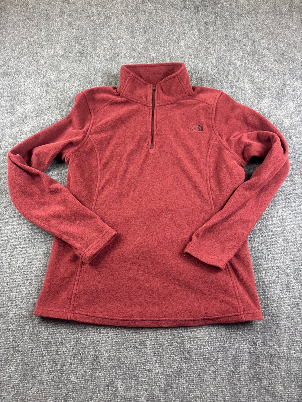 THE NORTH FACE Women’s Fleece Pullover 1/4 Zip Burgundy Red size: Medium